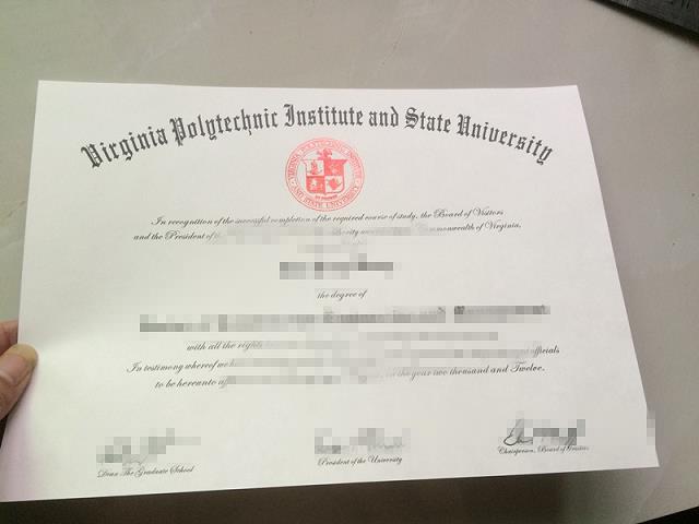 弗吉尼亚理工学院毕业证Diploma文凭