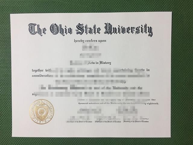 俄亥俄州立大学哥伦布分校毕业证Diploma文凭