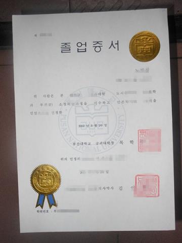 釜山外国语大学毕业证 Busan University of Foreign Studies diploma